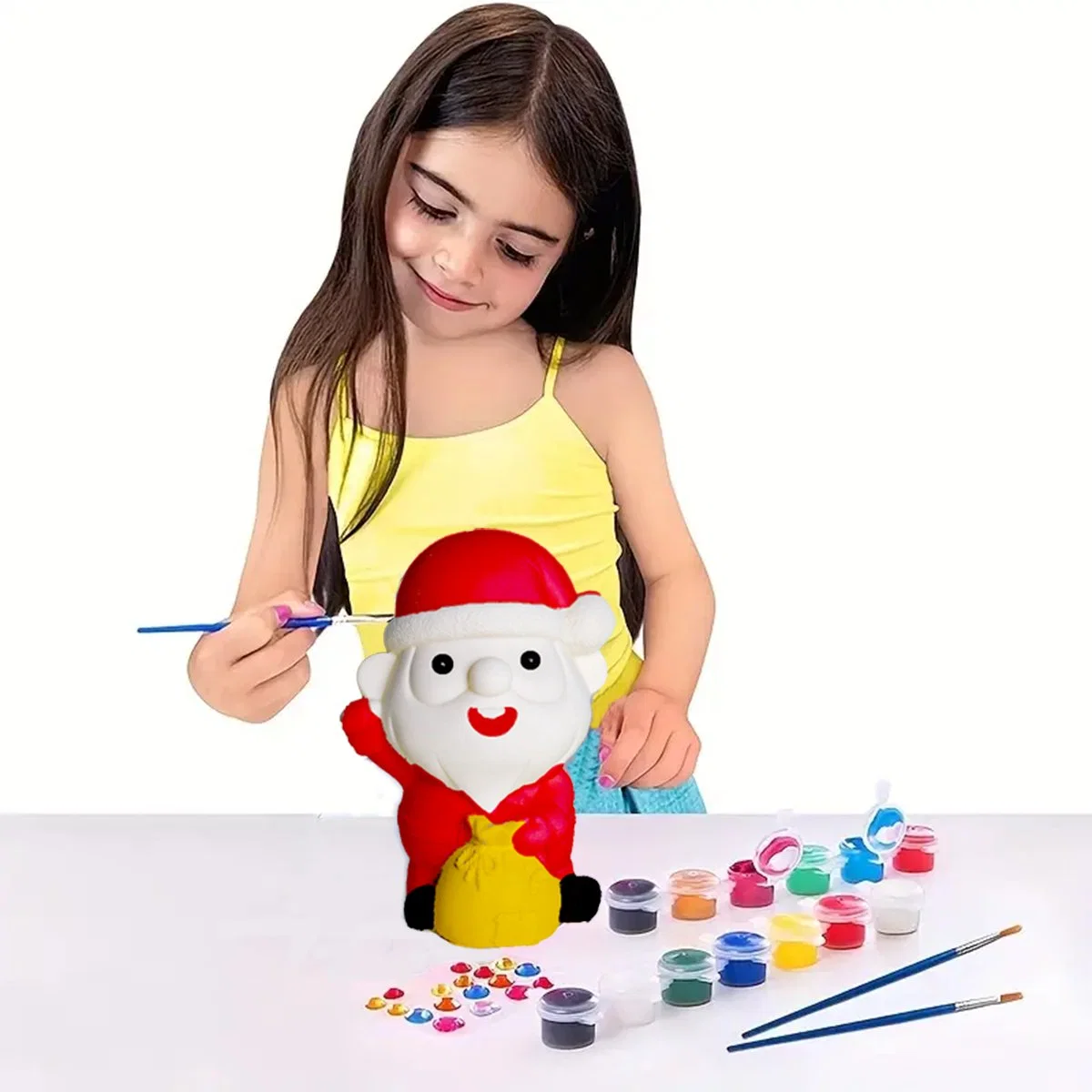 Nouveauté DIY Tirelire Santa Claus Boîte d'argent pour les enfants Un don de Noël