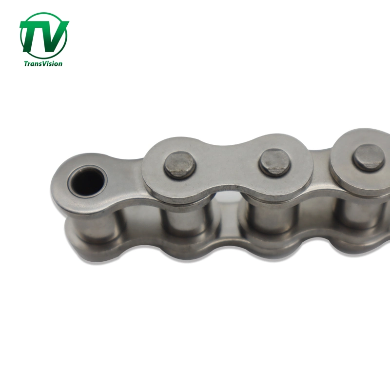 Hollow Pin Stainless Steel Roller Chain with Straight Side Plate Transmission