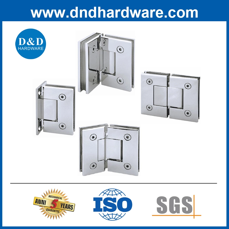 Cuarto de baño Ducha Cuarto de baño Acero inoxidable esquina accesorios 135 grados Pivote de latón sólido Auto hardware de vidrio Sliding por resorte de la puerta Bisagra Equipo de ducha