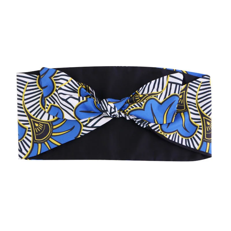 Wholesale Knoted style African Pattern Print Headband for Women salon Articles de coiffure pour femmes Accessoires de maquillage bandeaux pour coiffures