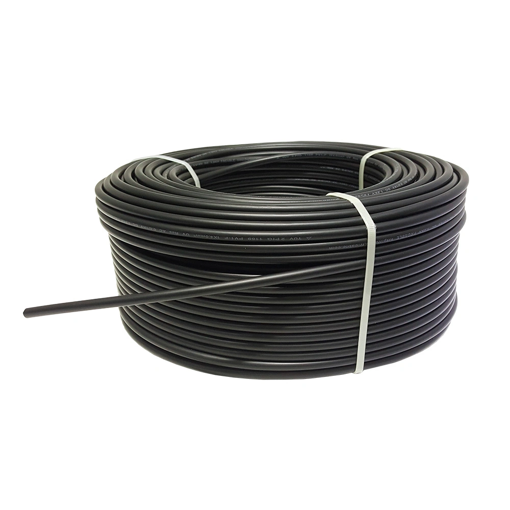 16mm2 TUV 1500V Conductor de cobre de doble aislamiento XLPE PV Cable resistente al UV y Ozono