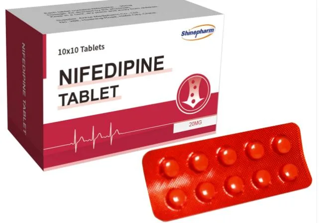 Nifedipin Tablet 20mg Western Medicine GMP