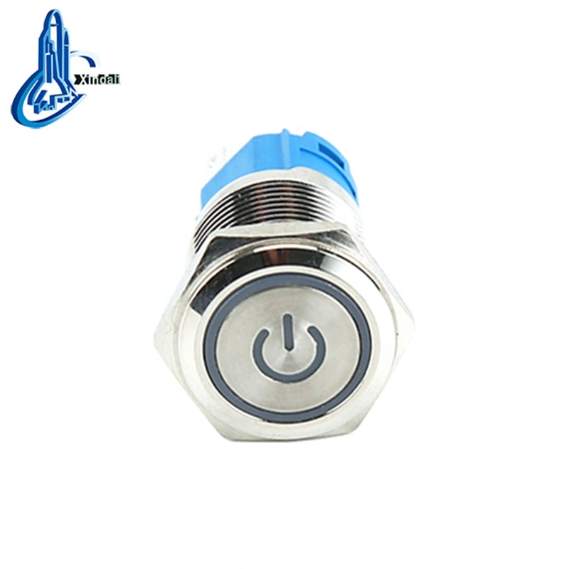 Xdl17-19naep15/C Elevator Power Ring LED Indicator Illuminated Metal Push Button Switch