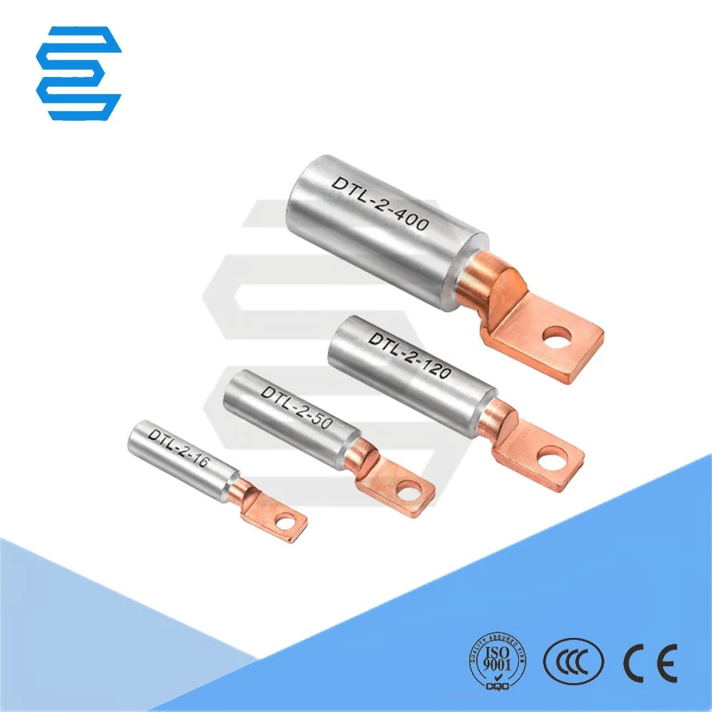 Dtl Copper and Aluminum Electrical Connectors Bimetallic Copper Cable Lug Size