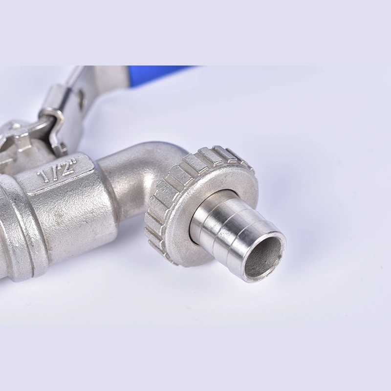 Bibcock Ball Valve with Long Handle Female to Male Thread