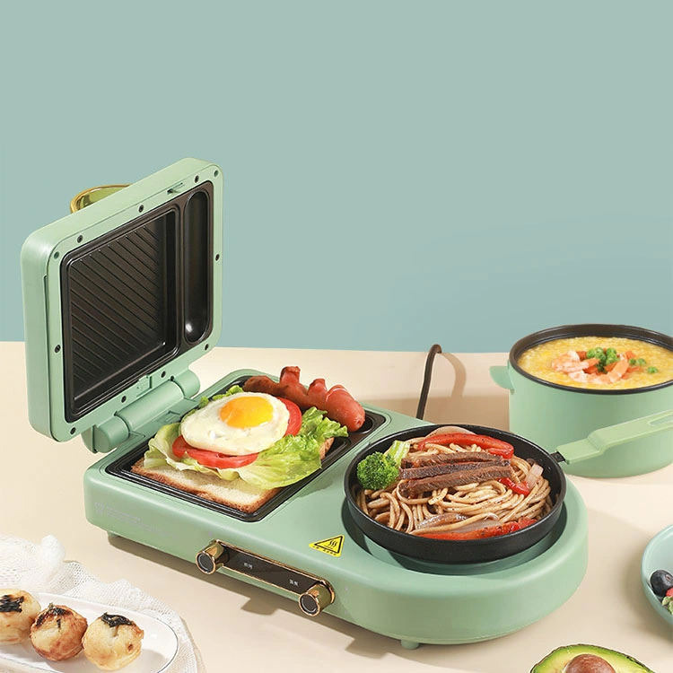 1200W Multi-Function Double Plate Detachable High Power Quick Heating Multifunctional Breakfast Machine