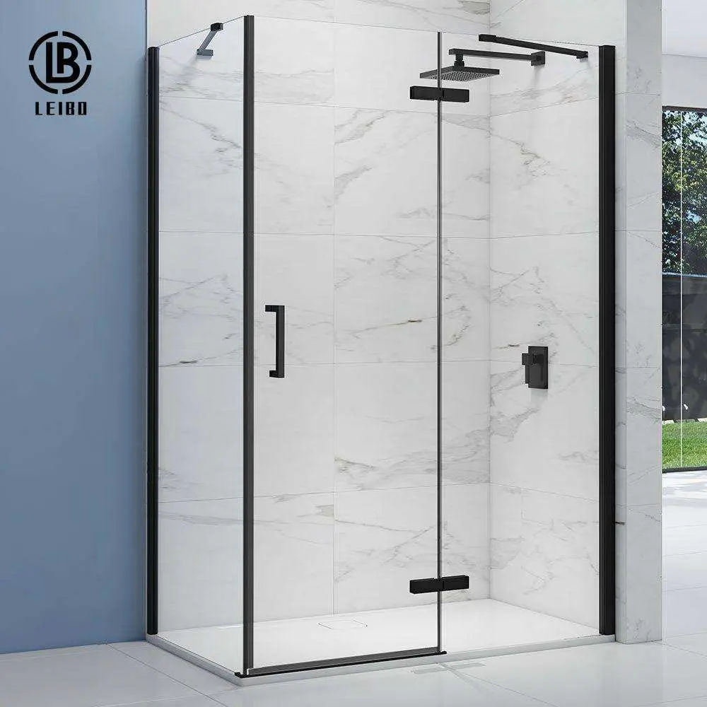 High quality/High cost performance  Aluminum Flat Open Shower Room with Tempered Glass