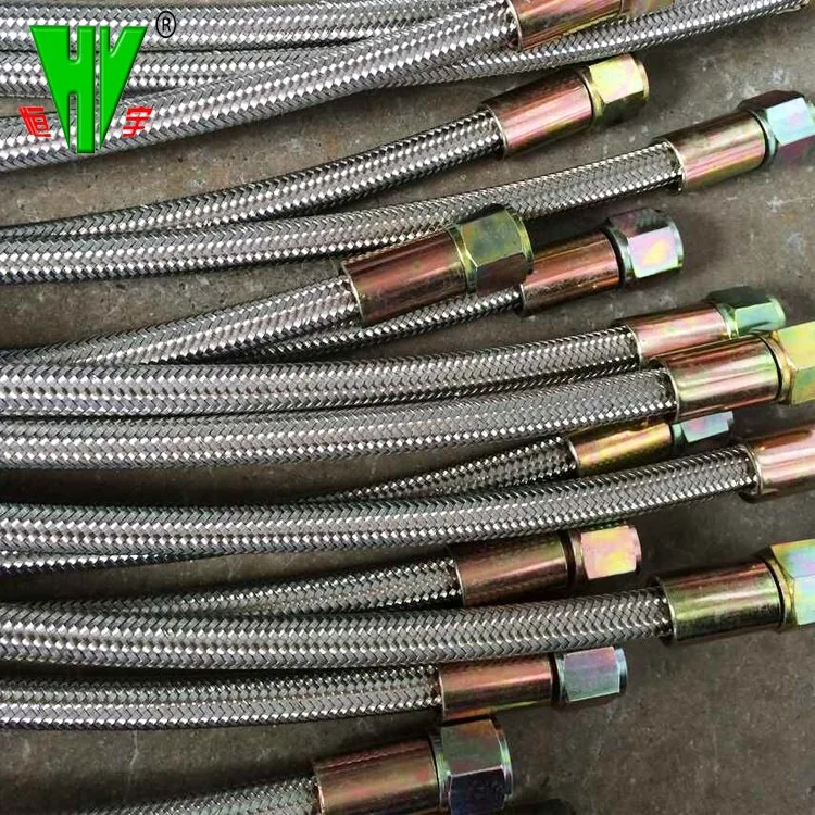 High Temperature 304 Stainless Steel Wire Hose SAE 100 R14 Flexible Metal Hose