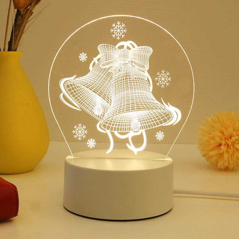 Lámpara de mesa pequeña LED Usbacrylic regalo para niños dormitorio Regalo creativo Luz nocturna