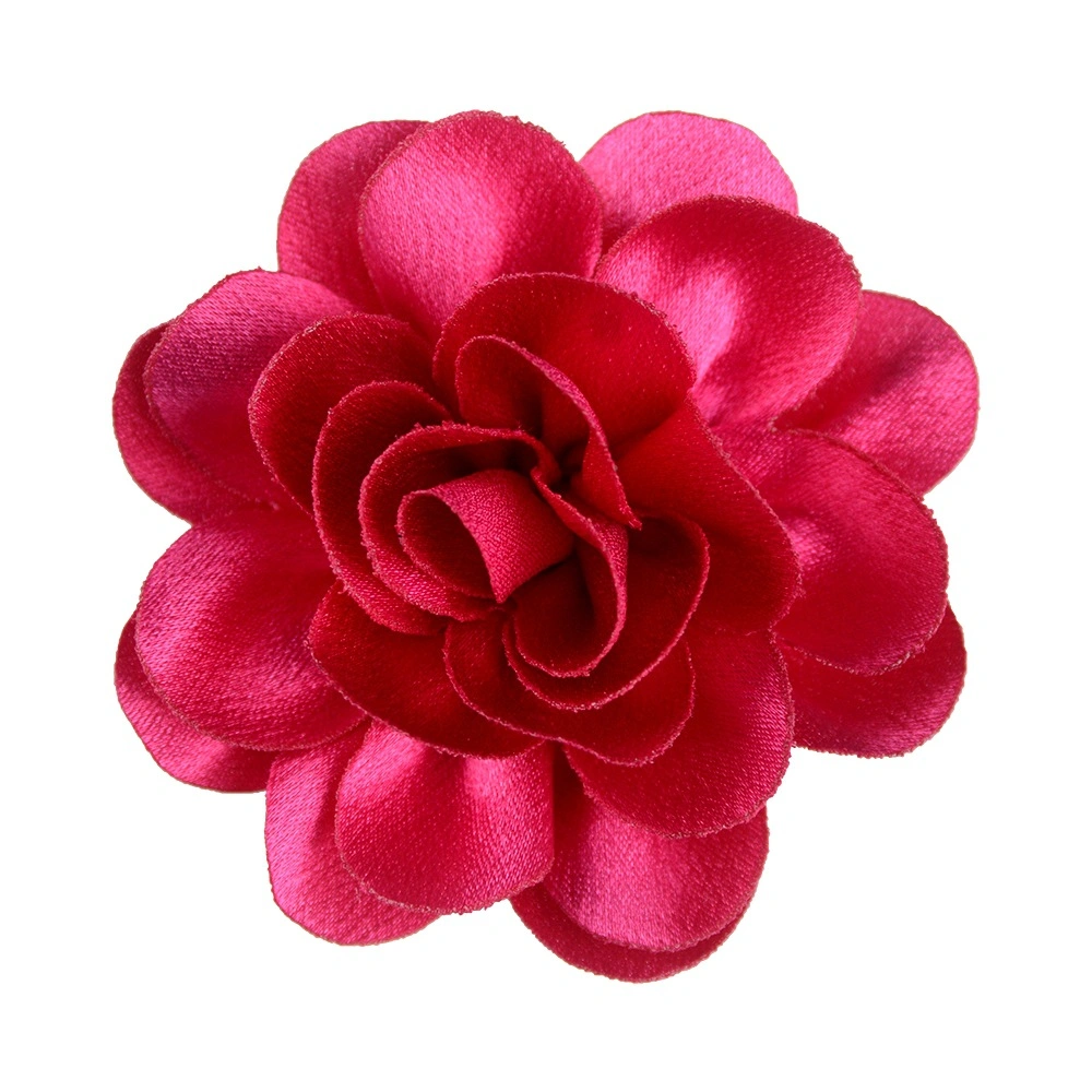 7 cm brillante seda hecha a mano Flores, Flores de Zapatos, Flores de Sombreros, cinta de pelo materiales, Accesorios de ropa de bricolaje