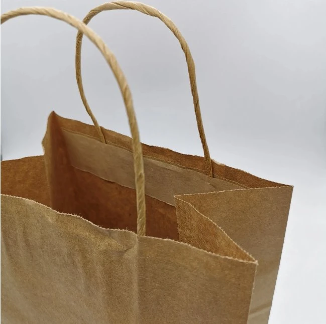 FSC Takeout Baking Kraft Portable Paper Packing Bags for Food /Burger/Sushi/Shopping/Retail/Coffee