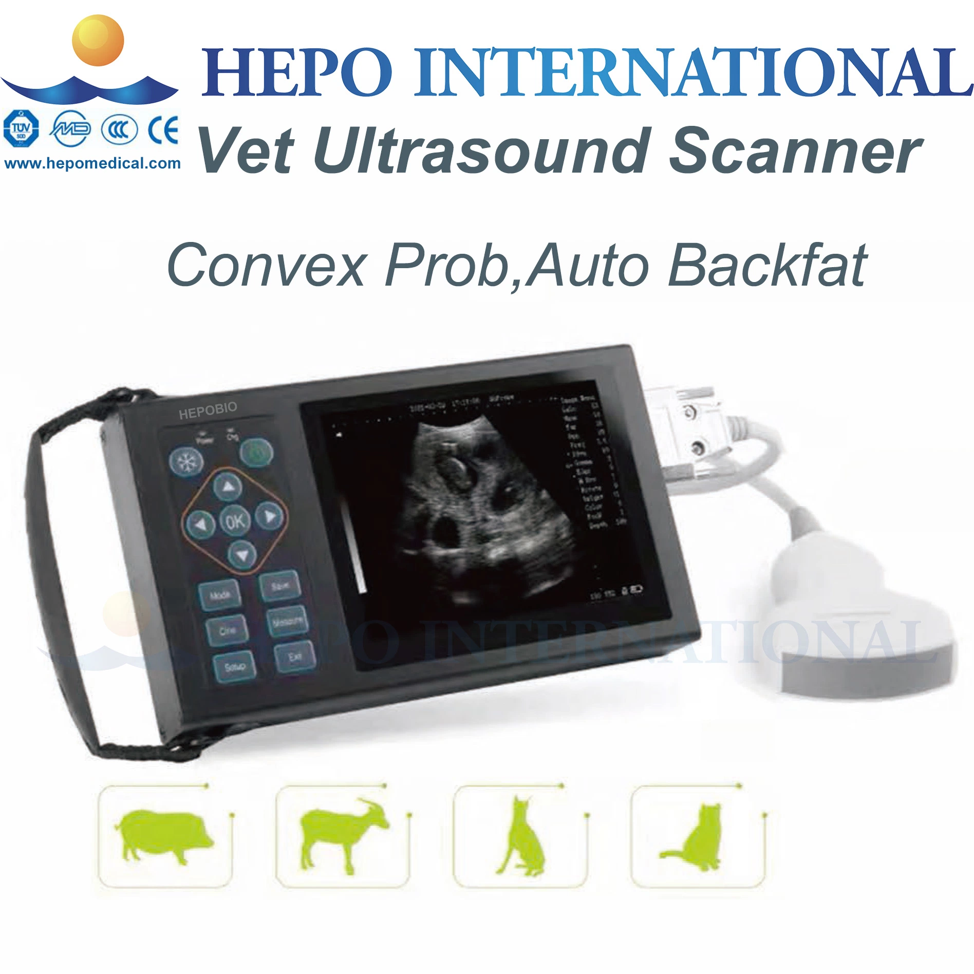 Animal Popular Full Digital Handheld Pregnancy Ultrasound Scanning Machine