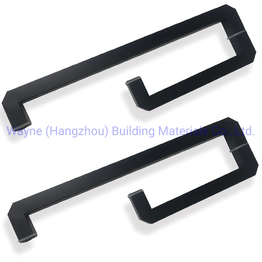 Handle Hardware Matt Black Stainless Teel Handle for Shower Door China Shower Handle Glass Door Handle Shower Room Handle Aluminum Alloy Handle Vsh2104b