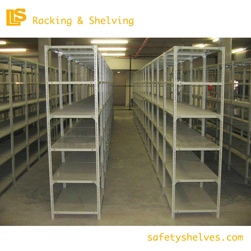 Industrial Shelving Slotted Angle Steel Shelves Light Duty Pallet Racking Longspan Shelving for Office Furniture