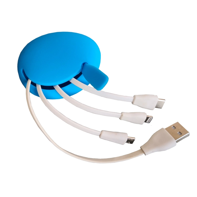 Universal Retractable 3 in 1 Multi Multiple 3in1 USB Charging Charger Cable for Mobile Phone