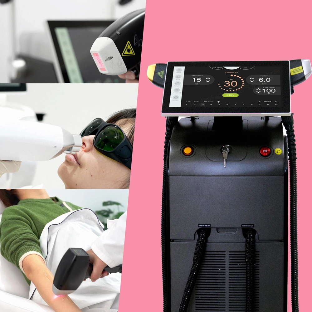 Vertical Skin Rejuvenation Professional Manufacturer 755 808 1064nm Beauty Equipment Medical Hair Removal Diode Laser 808nm