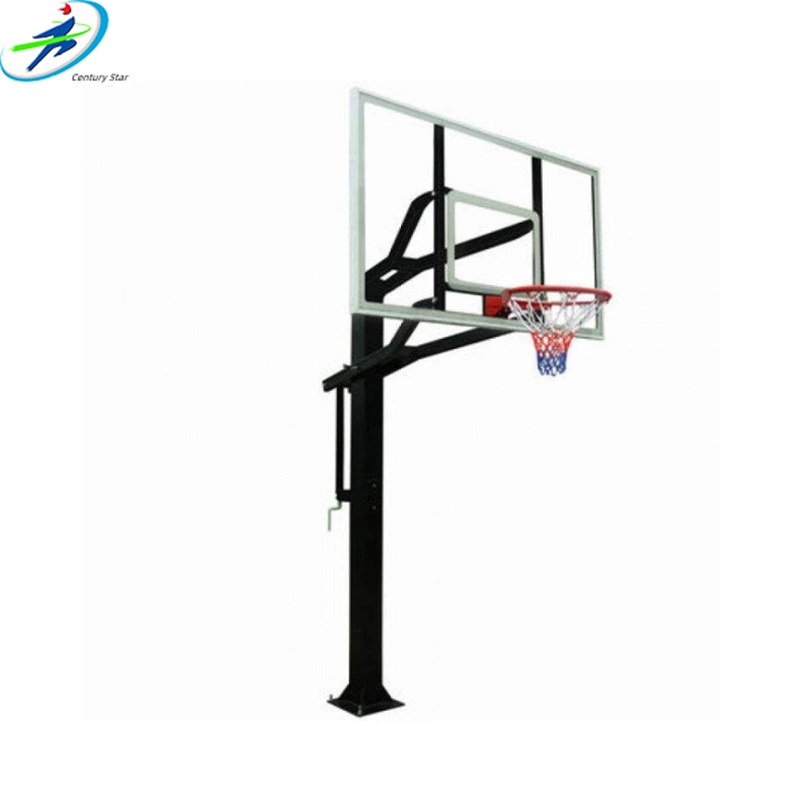 Jeu de basket-ball sur pied réglable électro-hydraulique