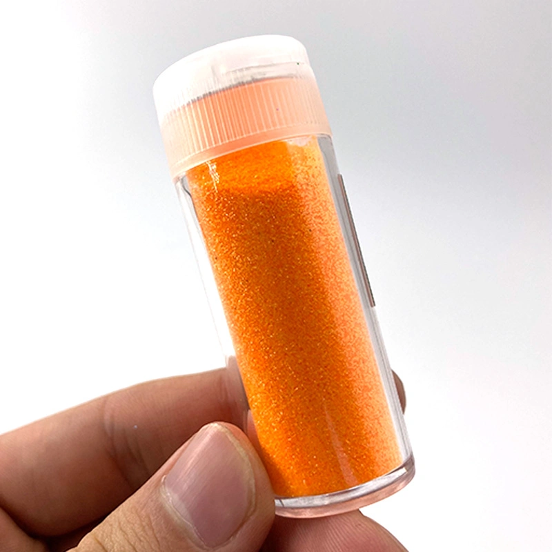 Wholesale High Quality Orange Fluorescent Glitter Matte Glitter Powder