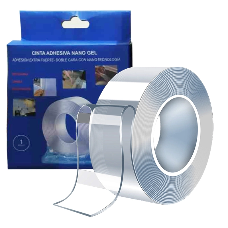 Factory Supply Waterproof Reusable Washable Strong Glue Transparent Jumbo Roll Heavy Duty Acrylic Mounting Clear Foam Double Sided Adhesive Nano Gel Tape