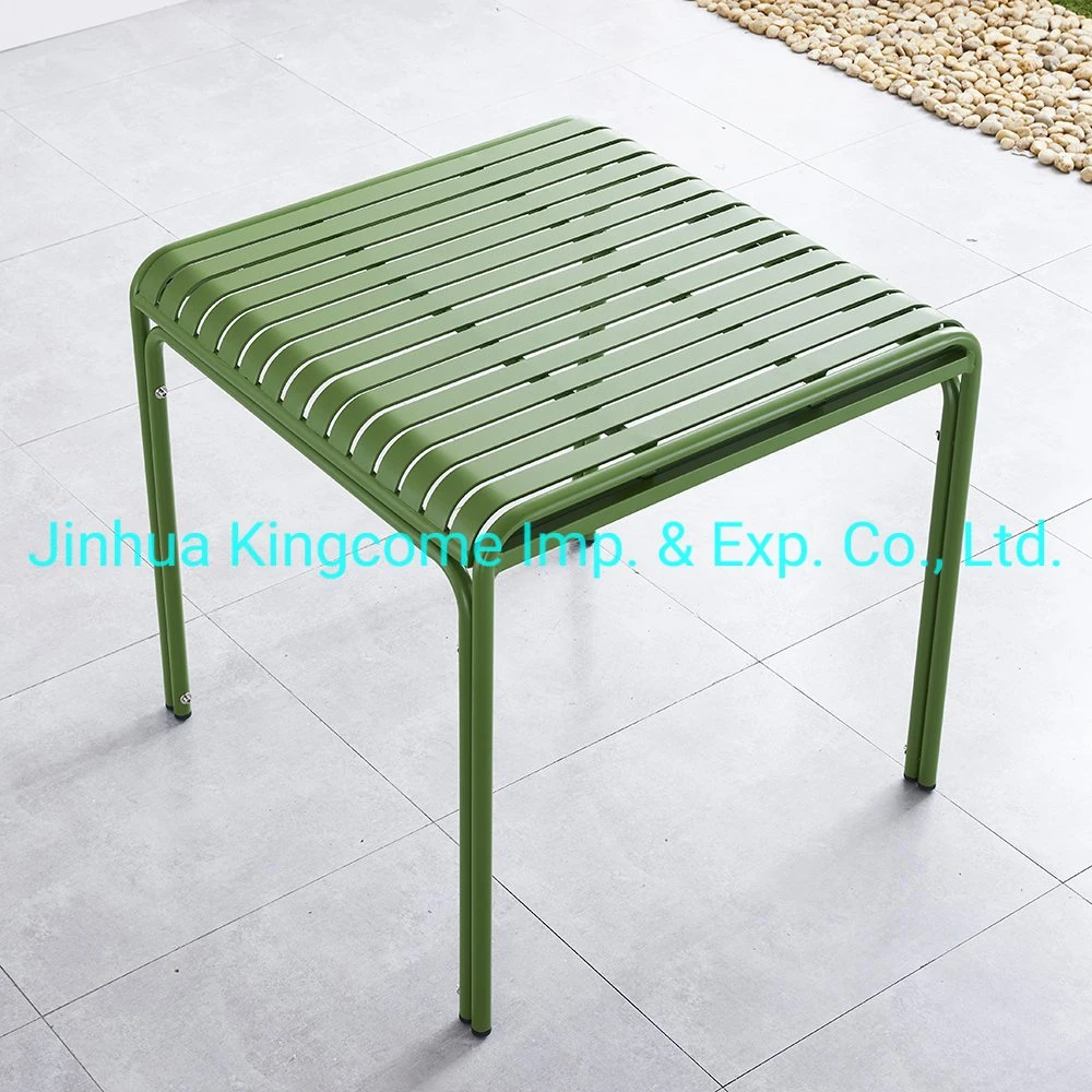 Aluminum Square Dinning Table/ Outdoor Garden Coffee Table with Aluminum