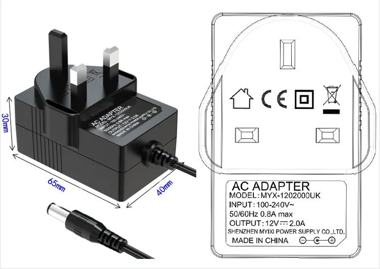 AC DC Adapter DC 6V 1A AC100-240V Converter Adaptor Charger EU Plug Black for CCTV Camera LED String Light Driver Power Supply