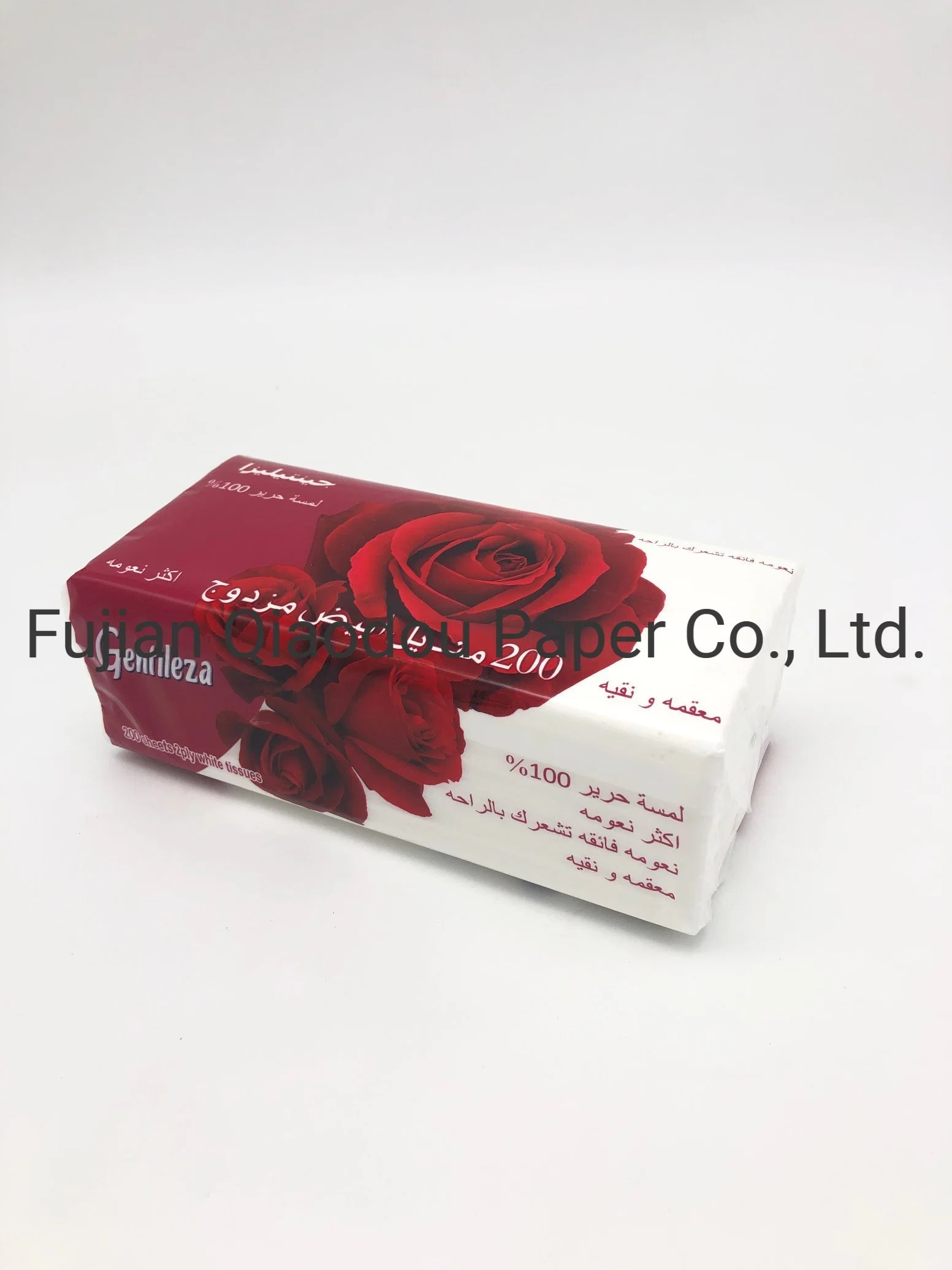 OEM Rose Flavor White Super Soft Premium 200sheets Facial Tissue