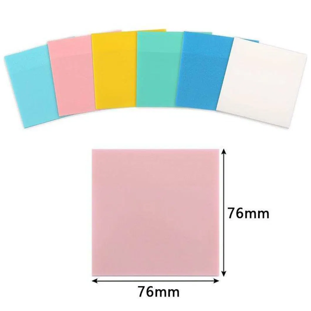 Cover Colorful Sticky Note with Pet Flag Kawaii Plastic Waterproof Self Adhesive Memo Pad Sticky Notes Post Note