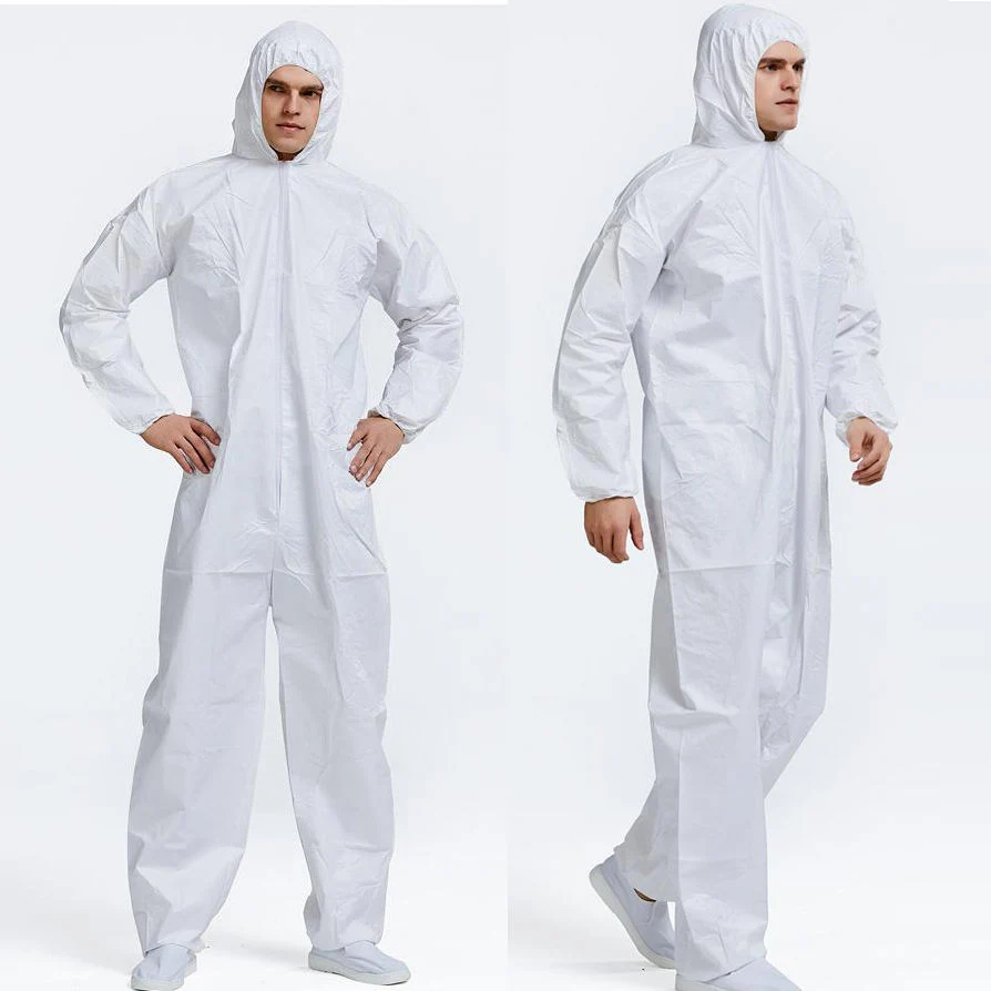 Type 5/6 PP/SMS/Microporous/Tape Sealed Coveralls