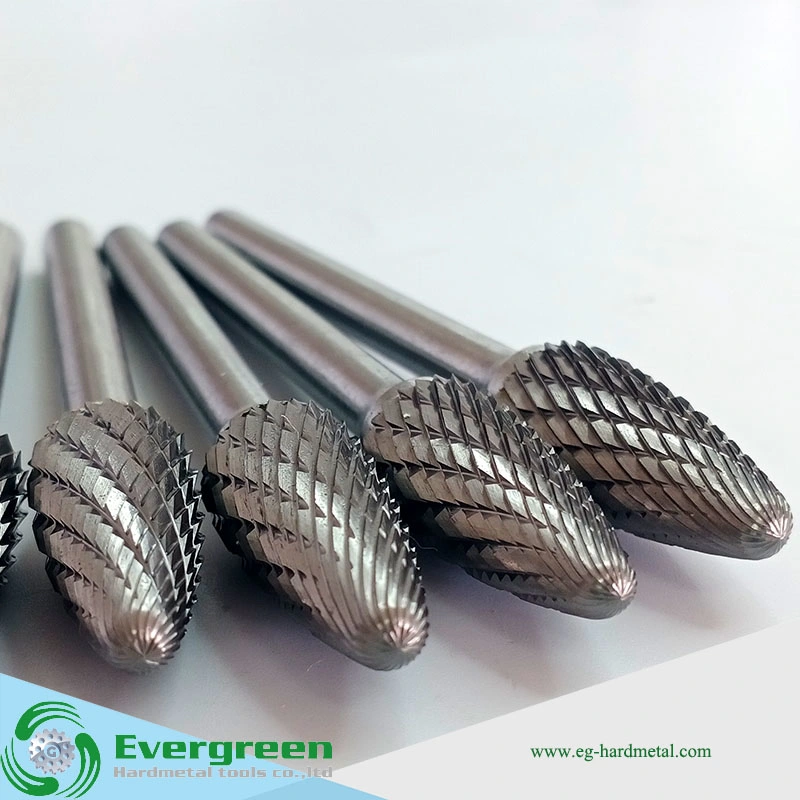 Double Cut Carbide Burr Tungsten Carbide Bur F Sf Type F1225