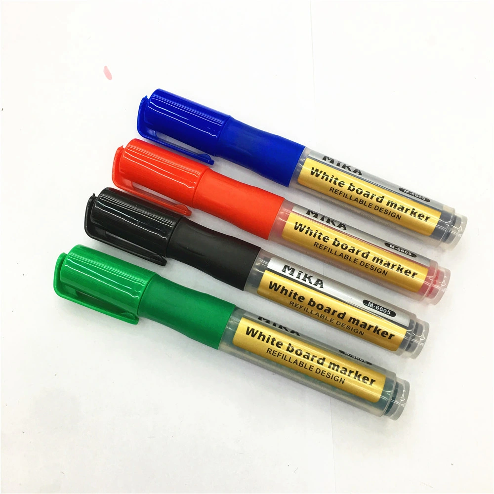 Refillable Whiteboard Marker Pen with Round Tip for Office Supply School Home