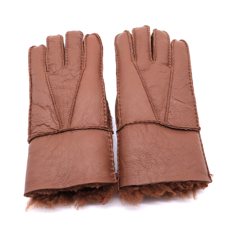 Hot Sales Mens Fashion Black Dress Leather Gloves Keep Warm Cashmere Lining for Texting Driving Winter