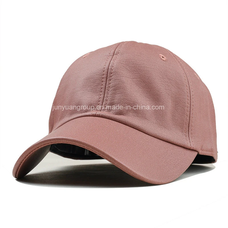 Hot-Sale personalizado de calidad 6-Panel de cuero falso Hat Gorra de béisbol