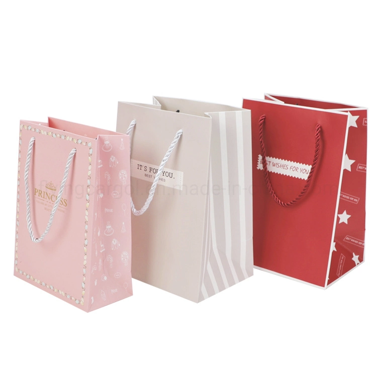 Custom Eco Friendly Packaging Bag Gift Jewelry Color Printed Shopping Bag