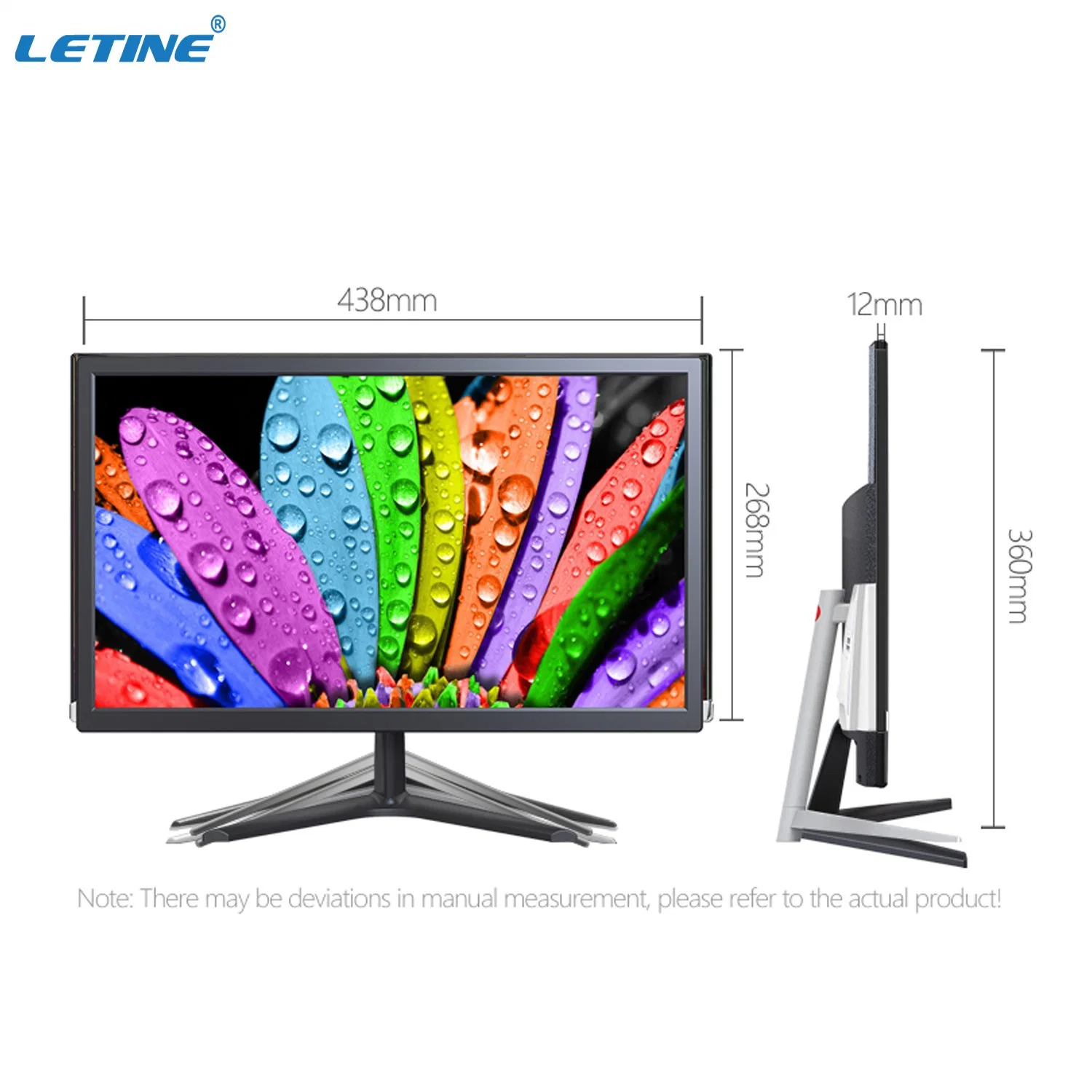 Preço mais barato 19polegadas tela LED Computador jogo único monitor tela plana com alta qualidade no Monitor de estoque