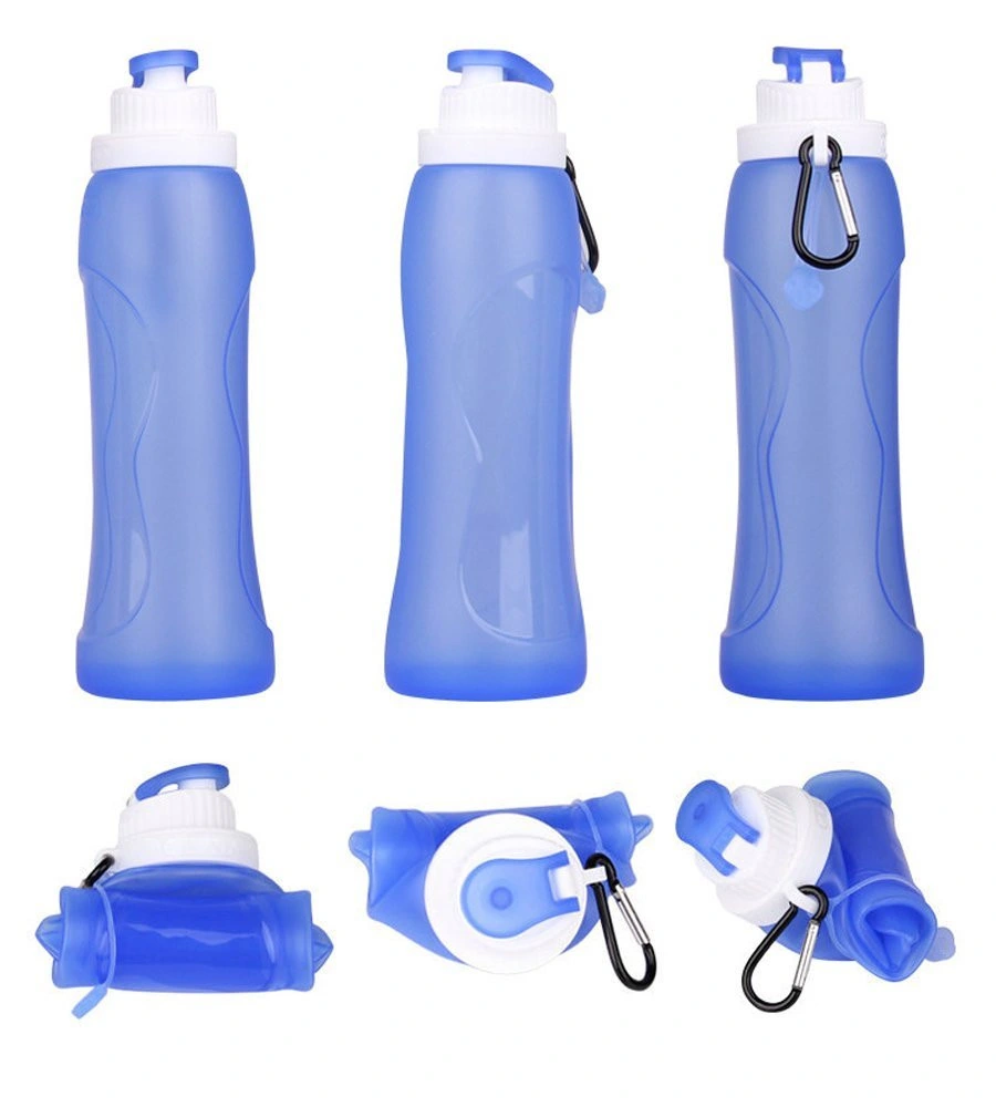 Promotion Geschenk Silikon faltbare Wasserflasche für Reisen