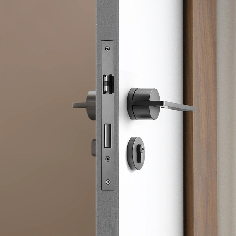 Mortise Household Safety Wood Gold Door Lever Lock Set Door Lock