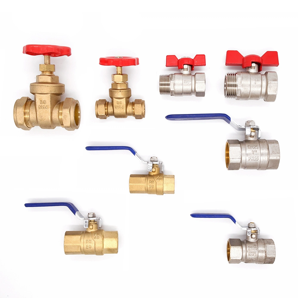 High Pressure NPT Valve Brass Oil Gas 1/2 Inch Female Threaded Forged Brass Gas Ball Valve