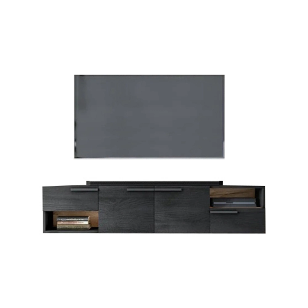 Paquete plano moderno salón Home Decoración Muebles de TV de madera con cajón archivador