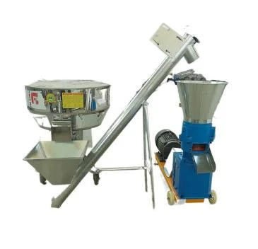 1t/H Animal Fish Feed Wood Pellet Mill Processing Poultry Chicken Other Farm Making Machines for Manufacturing Plant