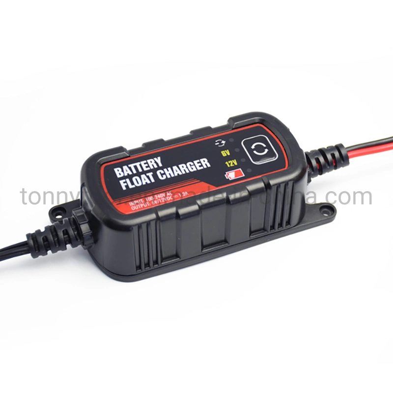 Portable 6V & 12V 1.2A Smart Car Motorcycle Battery Charger Lead Acid Battery Float Charger