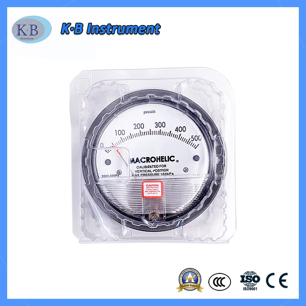 Air Differential Pressure Gauge Gas Pressure Measuring Device