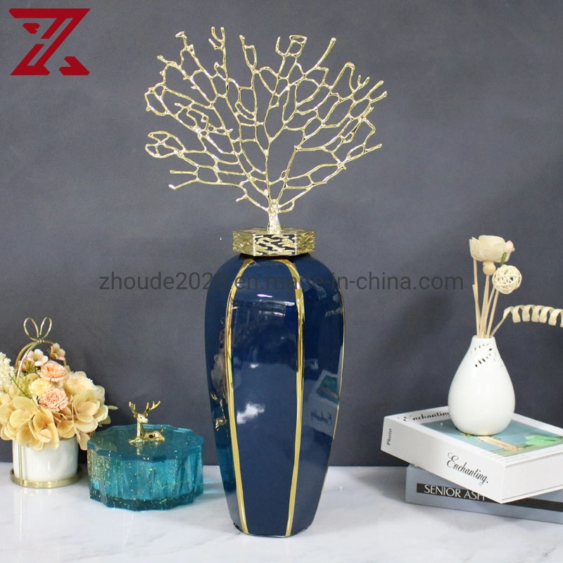 Nouveau vase meuble TV Chinois porche lumière de décoration de l'Art Moderne de Luxe Vase en céramique pour la maison de la salle de séjour