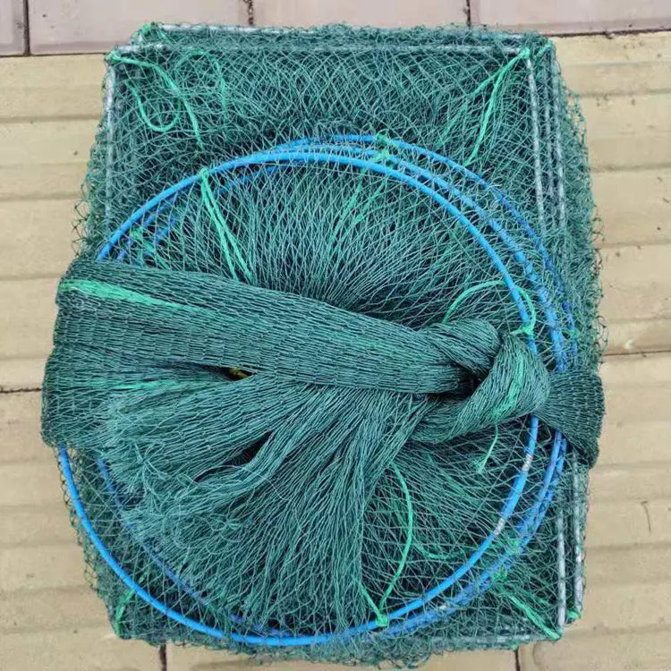 Factory Price Commercial Fishing Long Professional Fishing Net Folding Crab Trap