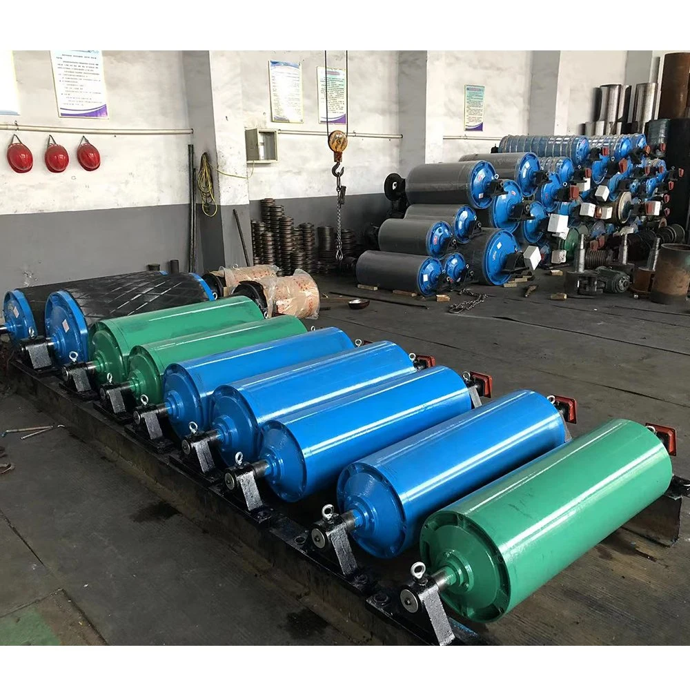 Coal Mining Belt Conveyor Side Guide Roller Idler Troughing Steel Carrier Roller