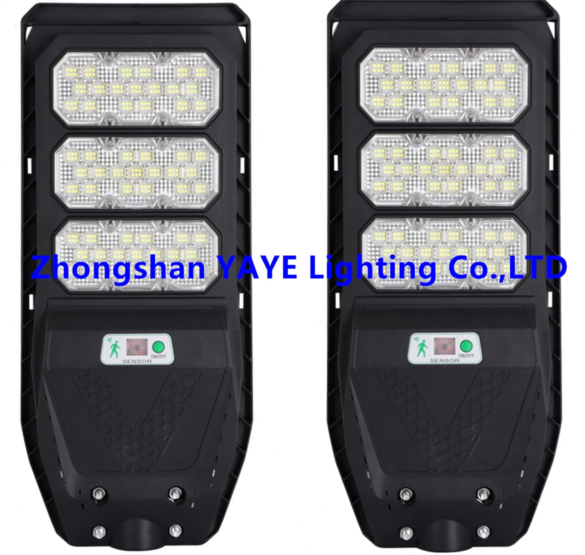 Usine de panneaux solaires CE en Chine Aluminium 2000/1000/800/600/500W/400/300/200/100W LED Capteur IP66 Rue Extérieur Tout-en-un Caméra ABS COB LED Mur Inondation Jardin Lampe Routière