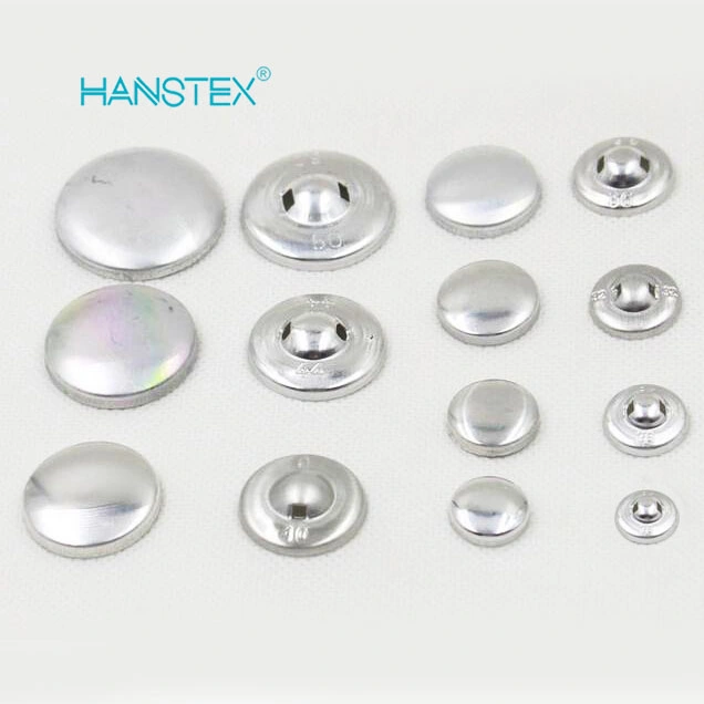 Hans Garment Accessories Fabric Covered Aluminum Button