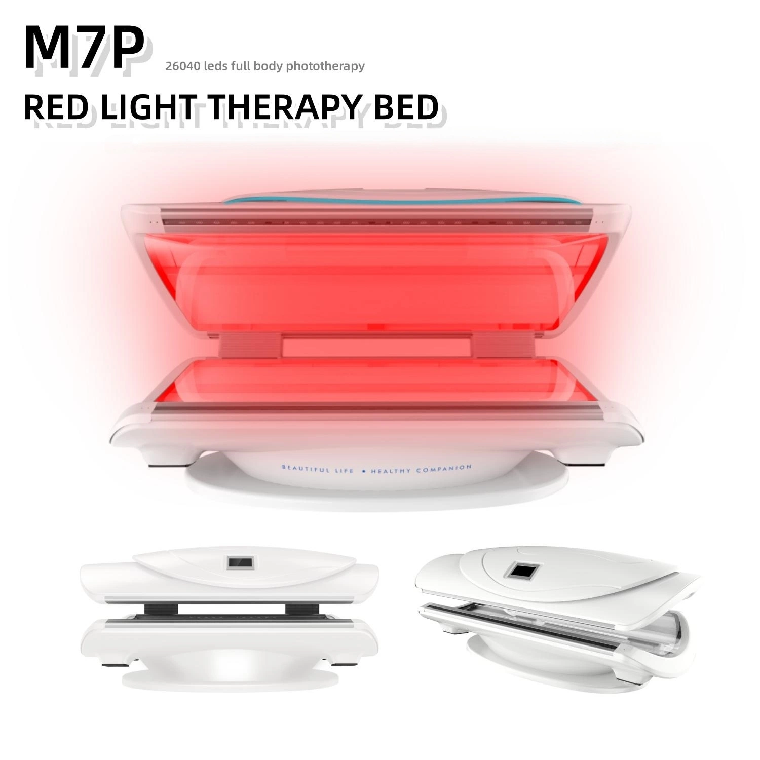 Body Care 26040LEDs Adjustable Pulse LED Infrared Red Light Therapy Bed Device