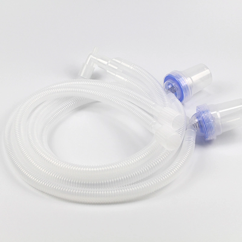 Medical Disposable Medical Breathing Circuit Corrugated with 2 Water Traps