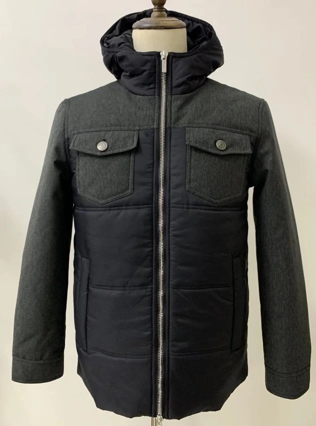 Herren Winter Oberbekleidung Mantel Mode Bekleidung Daunenjacke Mit Kapuze Mit Brusttaschen