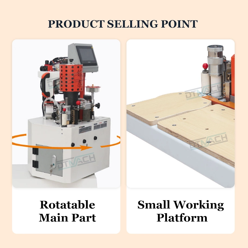 Dtmach F14 Semi Automatic Curve Edge Banding Machine Curve and Straight Wood